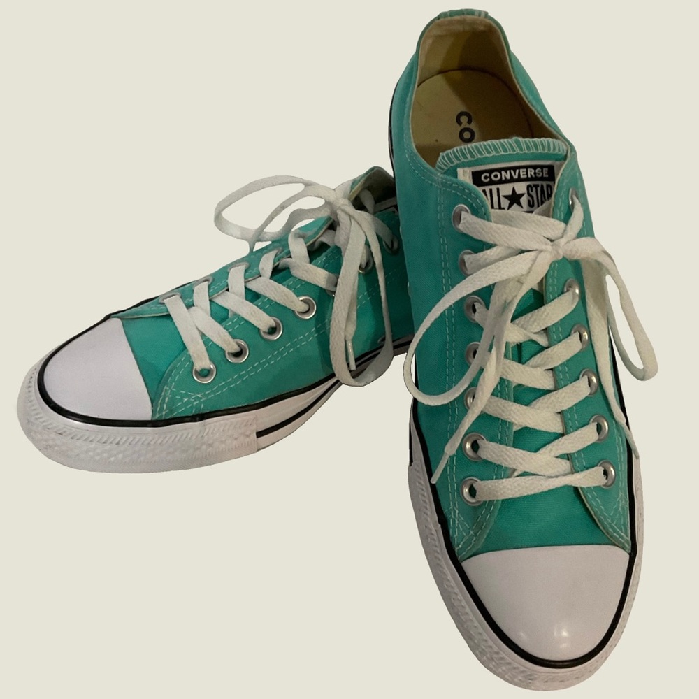 Converse Chuck Unisex Taylor All Star Ox ‘Pure Teal’ 161420F Sneakers M8.5/W10